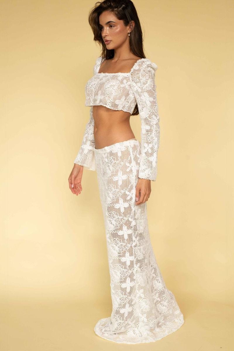 Margarita Floral Lace Natalia Skirt