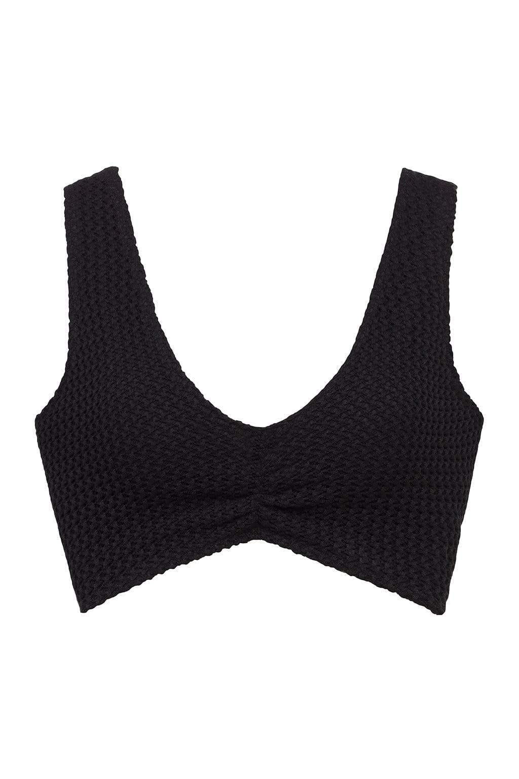 Black Crochet Kim Variation Bikini Top