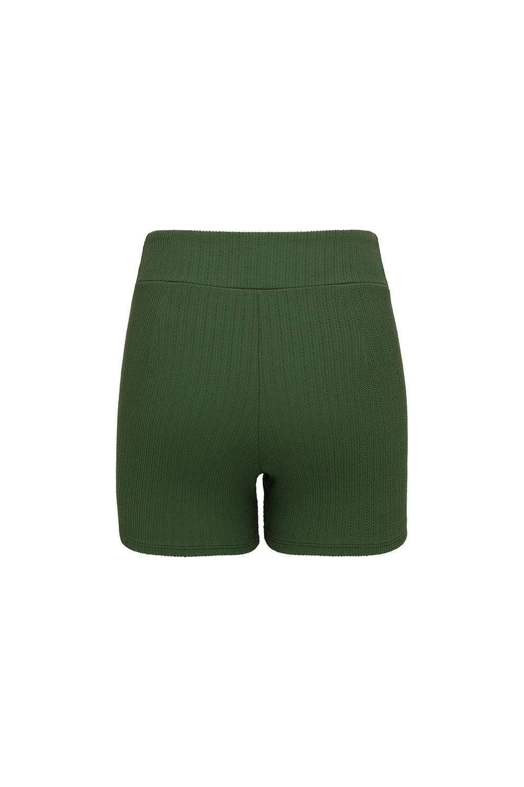 Olive Micro Scrunch Classic Bike Short