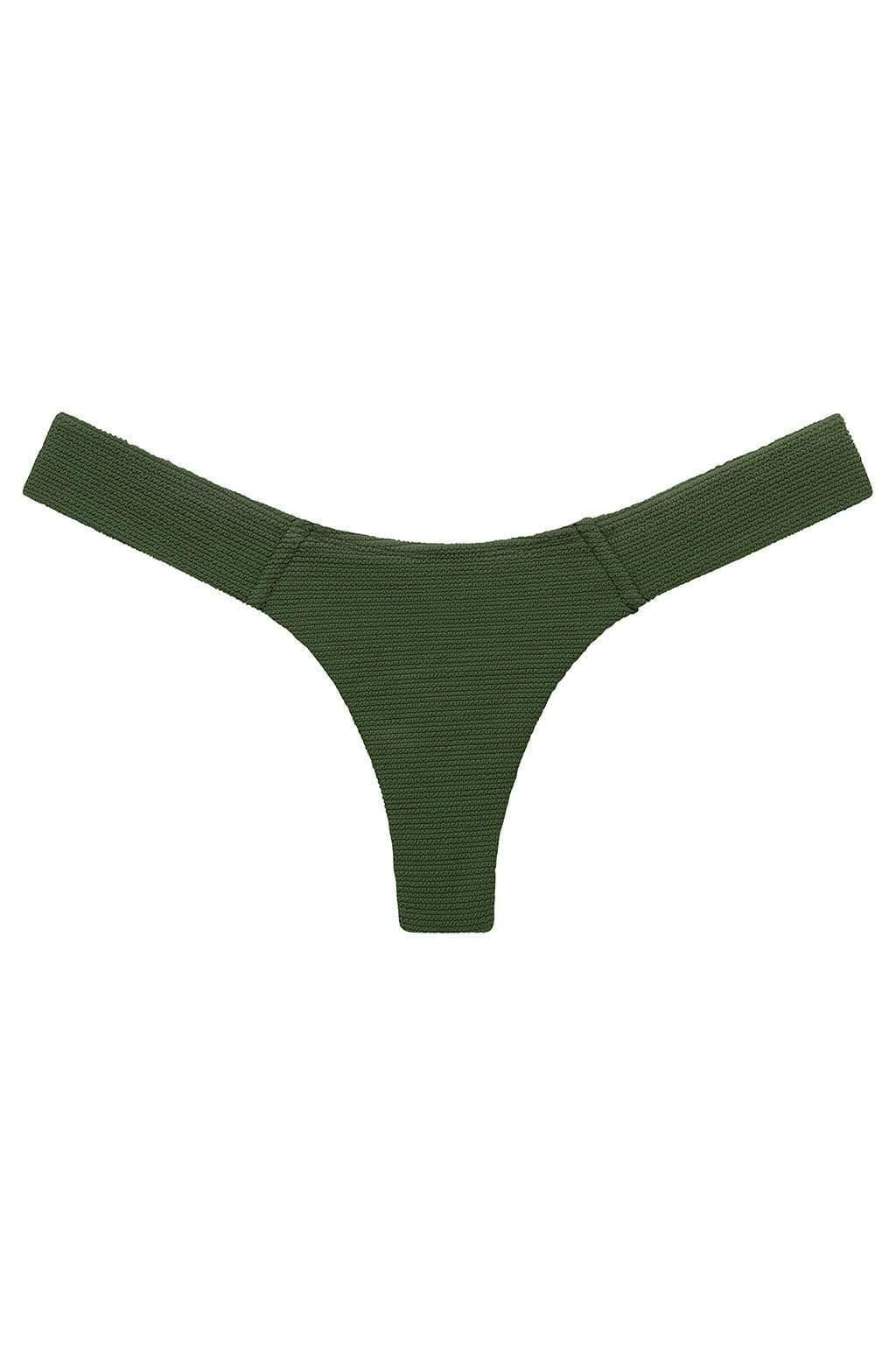 Olive Micro Scrunch Uno Bikini bottom