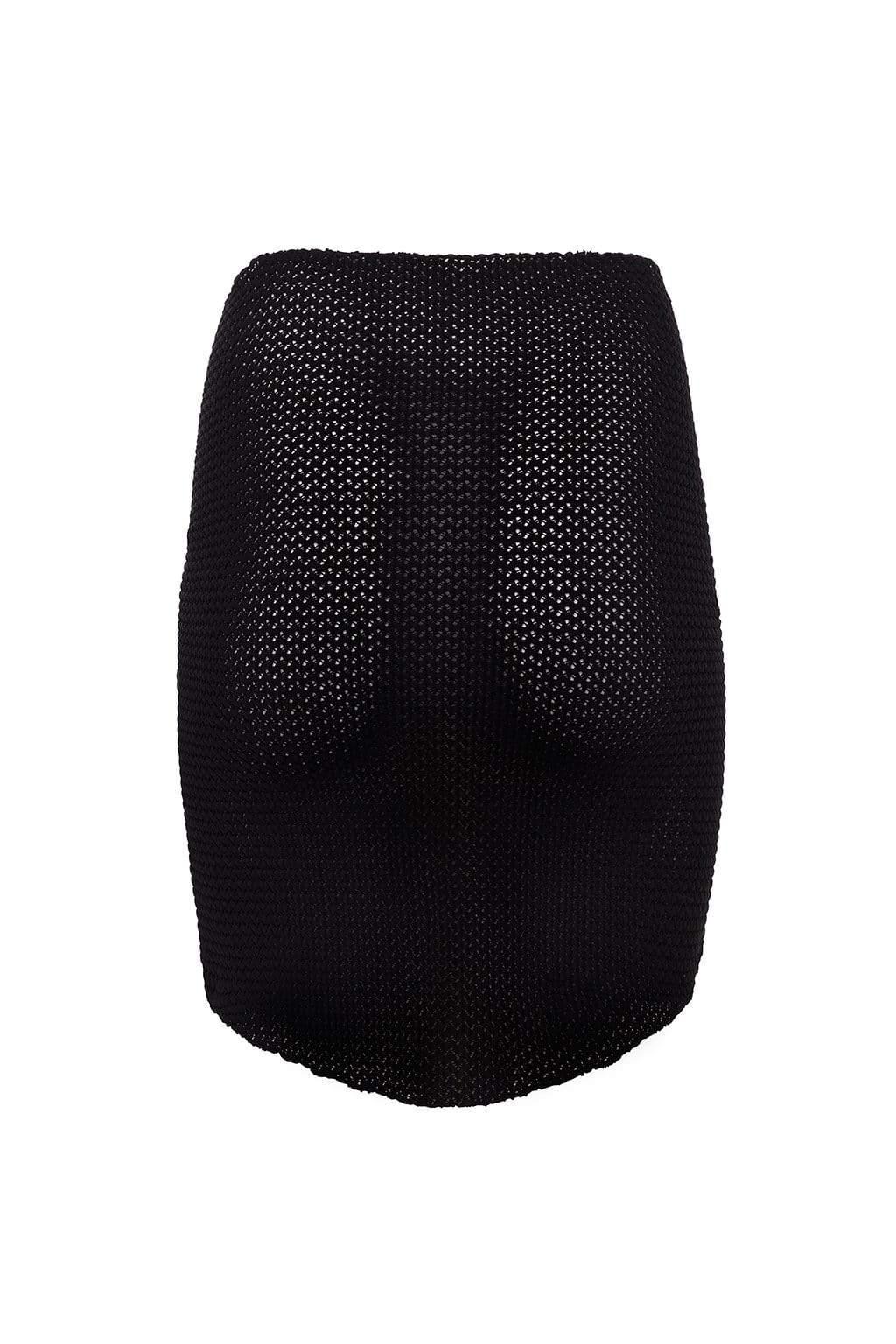 Black Crochet Sarong