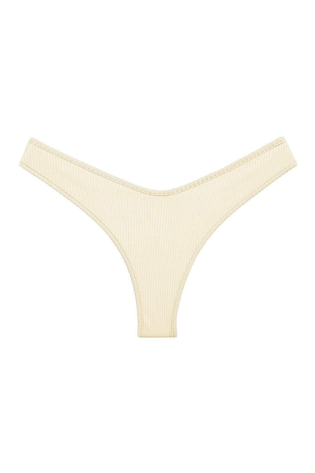 Cream Rib Lulu Bikini Bottom