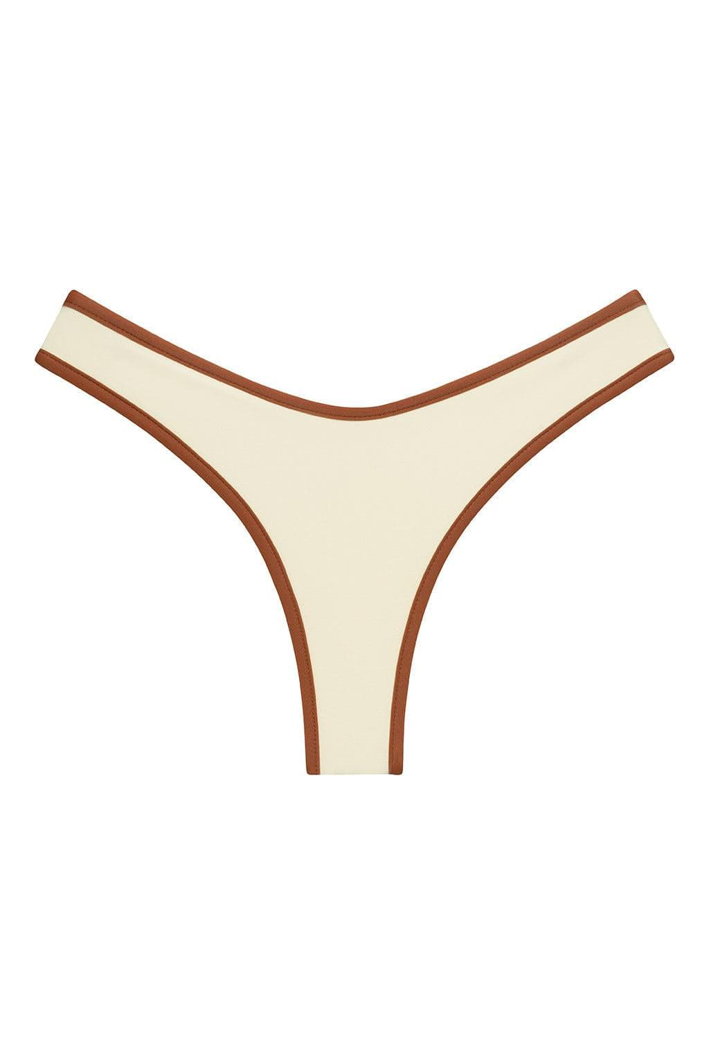 Oat Terracotta Binded Lulu Bikini Bottom