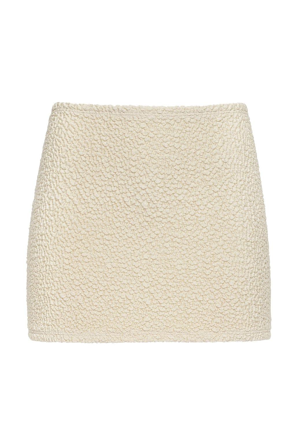 Oat Texture Micro Skirt