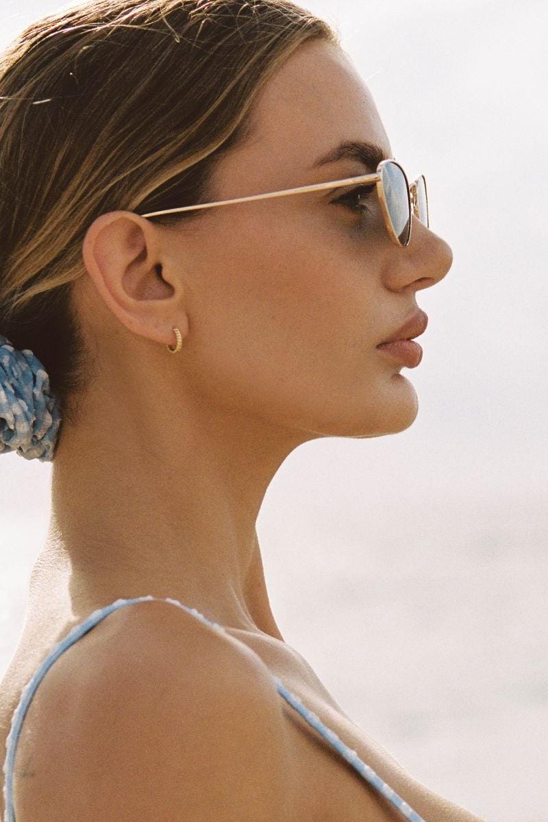 Peri Micro Gingham Chunky Scrunchie