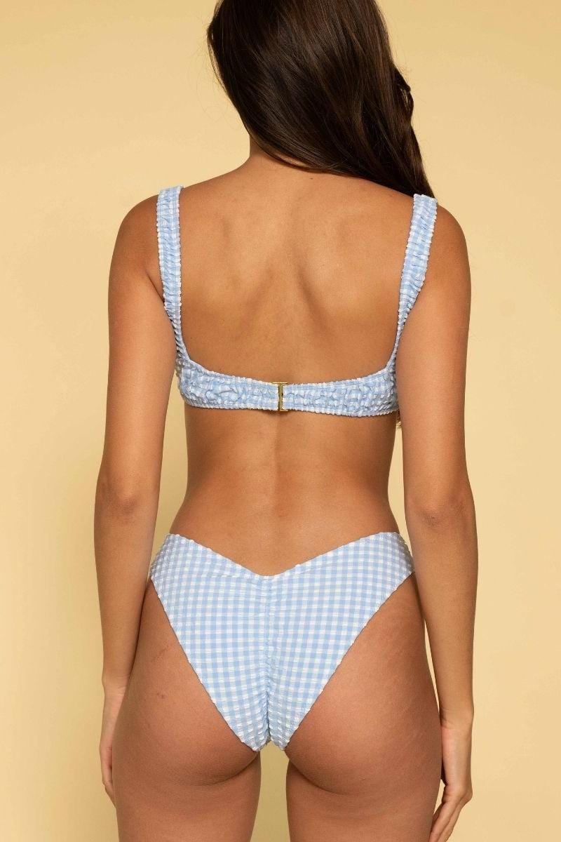 Peri Micro Gingham Lulu (Zig-Zag Stitch) Bikini Bottom