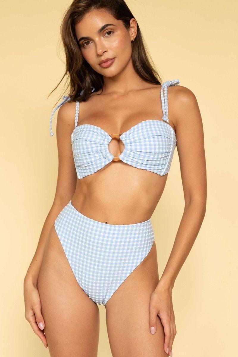 Peri Micro Gingham Paula Bikini Bottom