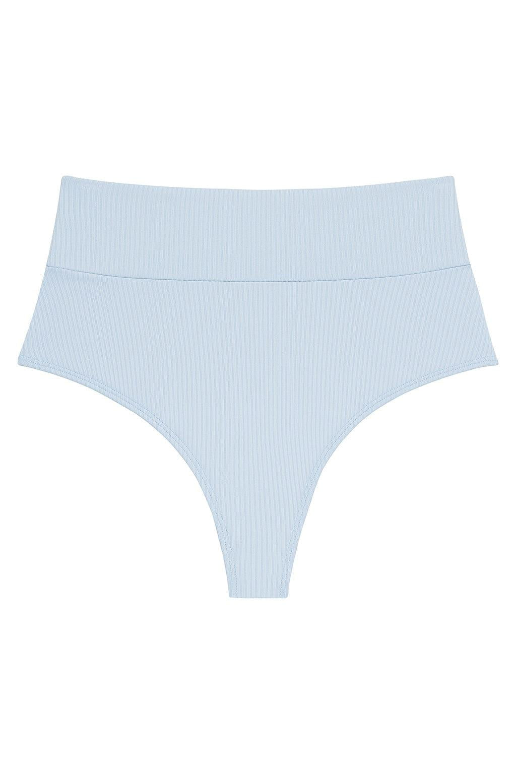 Peri Rib Added Coverage High Rise Bikini Bottom