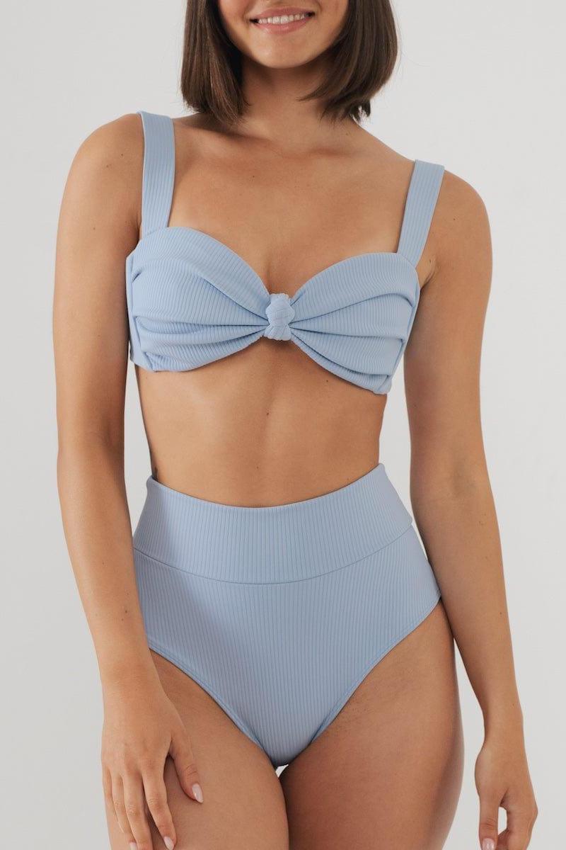Peri Rib Added Coverage High Rise Bikini Bottom