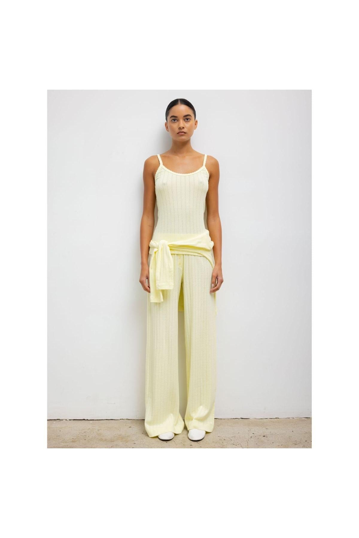 Pointelle Boxer Pant (Canary)