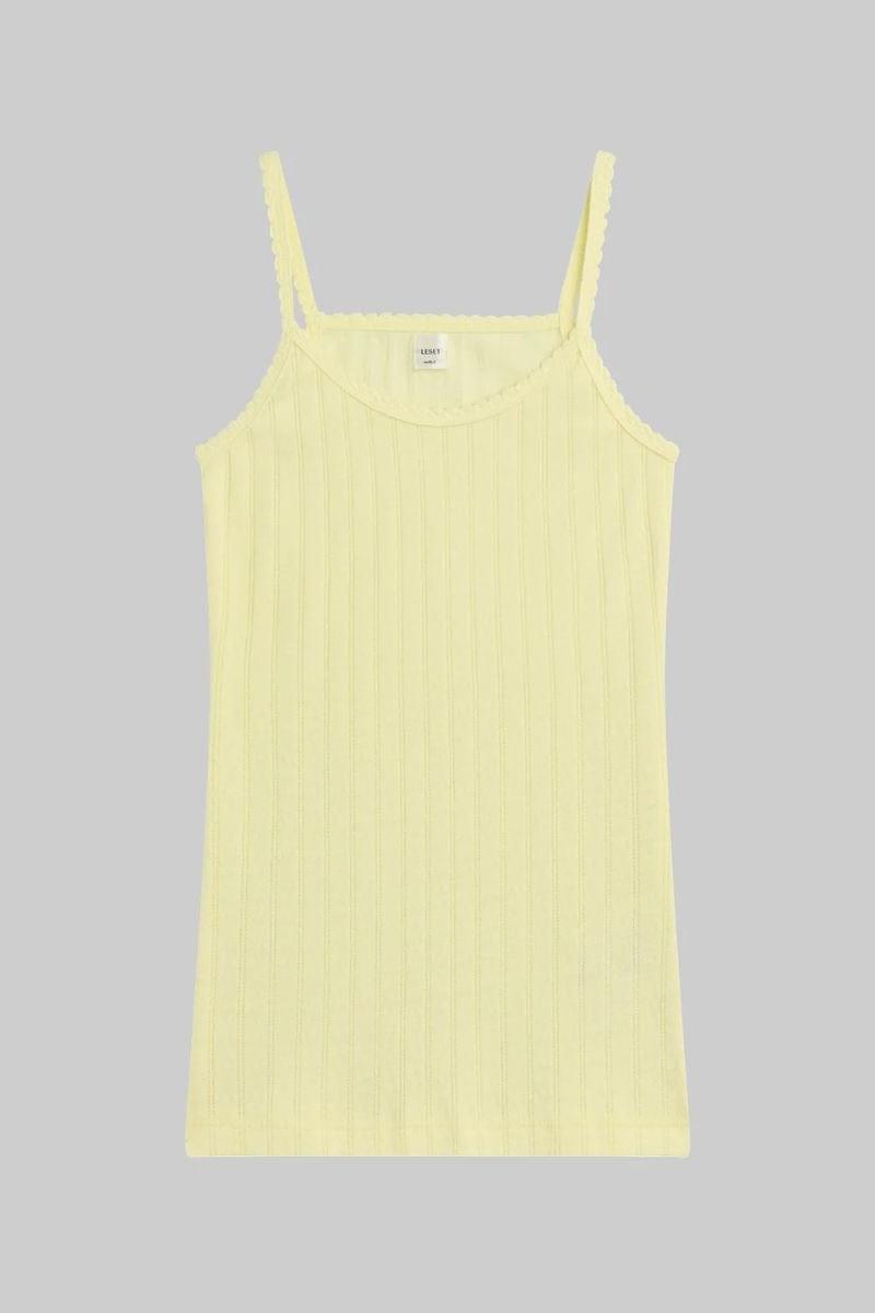 Pointelle Classic Tank Top (Canary)
