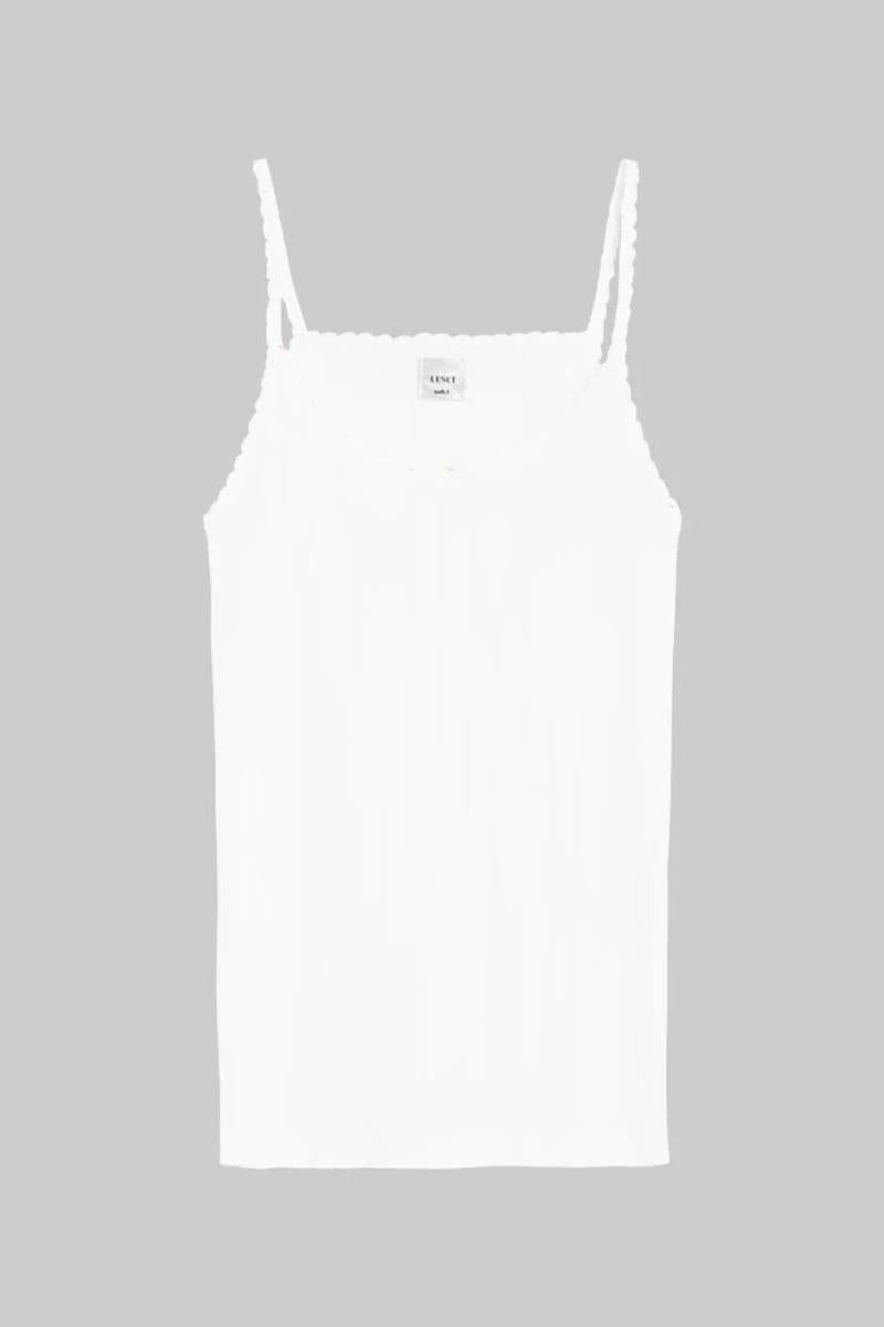 Pointelle Classic Tank Top (White)