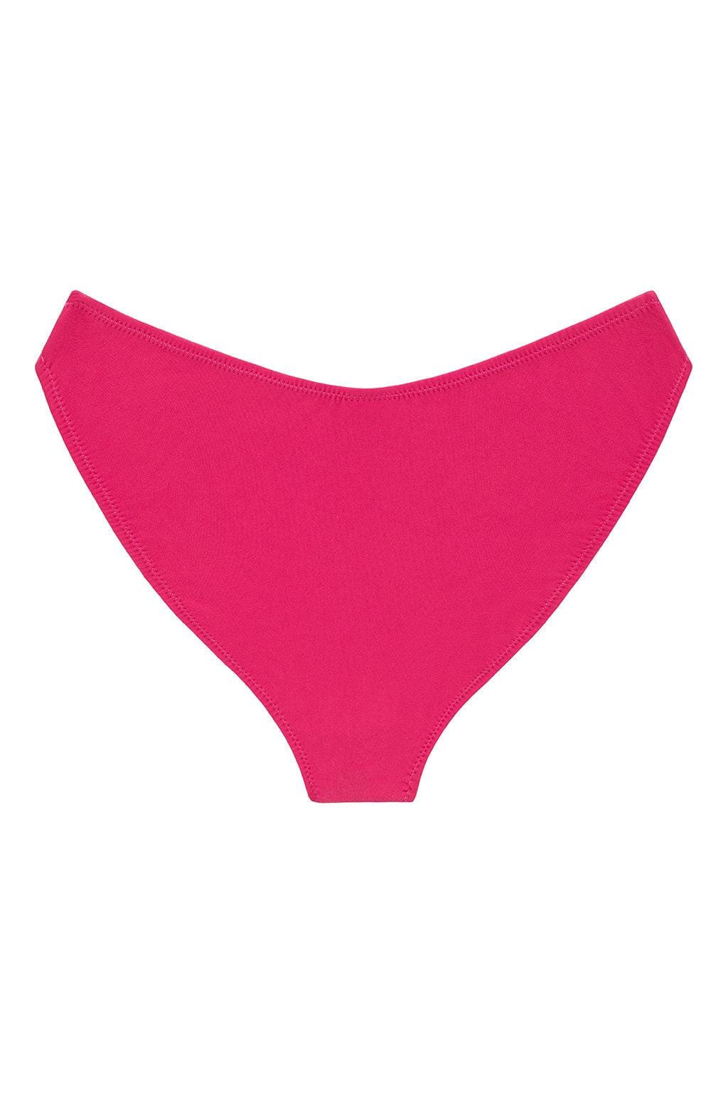 Raspberry Added Coverage Lulu (Zig-Zag Stitch) Bikini Bottom