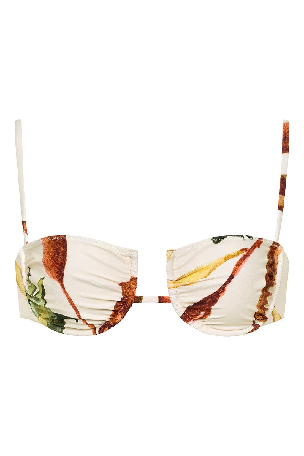 Rooted Floral Simonette Bikini Top