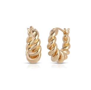 Flora Hoops (Gold)