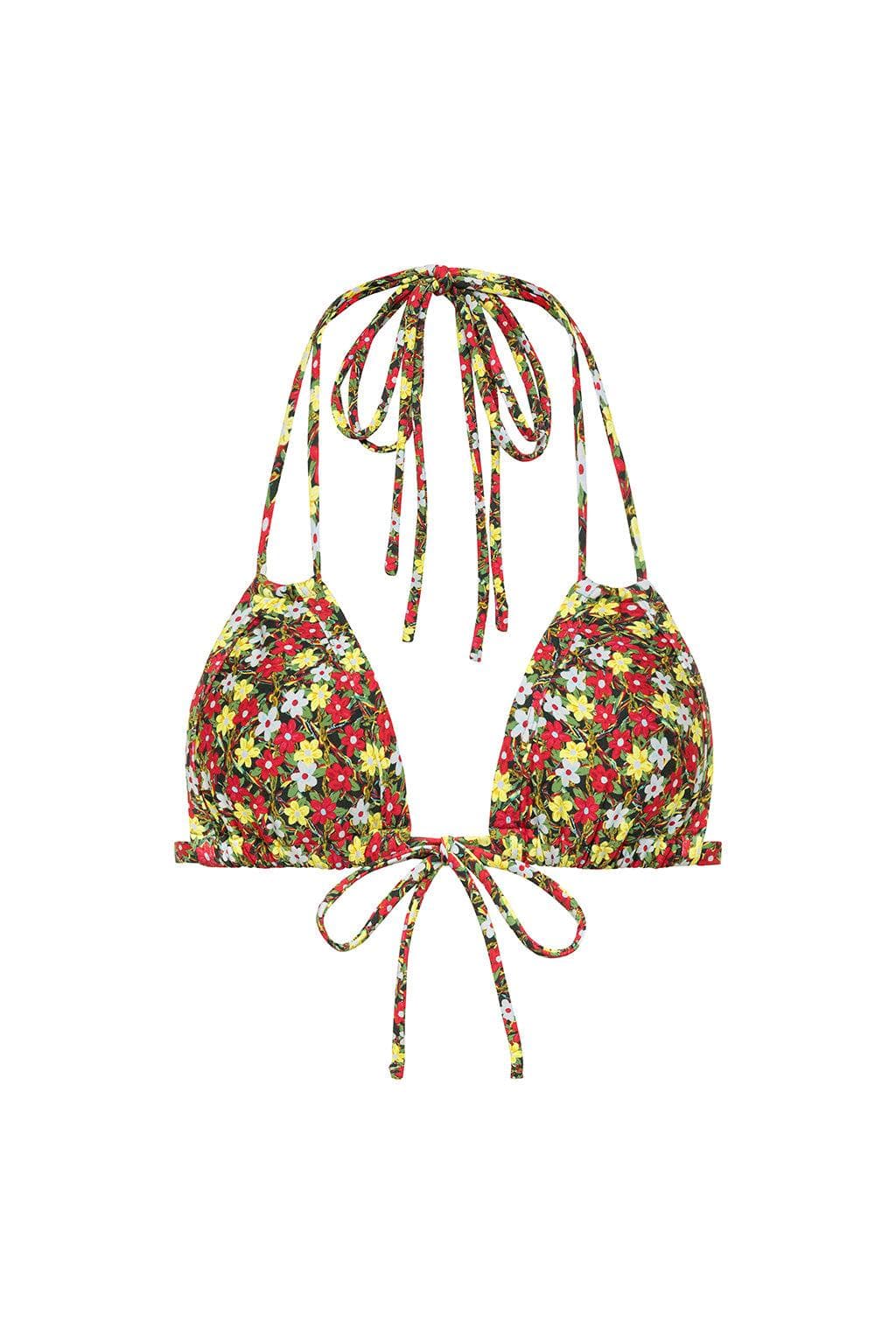 Sienna Floral Euro Bow Bikini Top