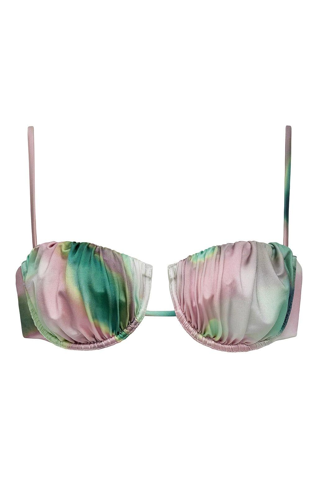 Silk Dye Petal Bikini Top