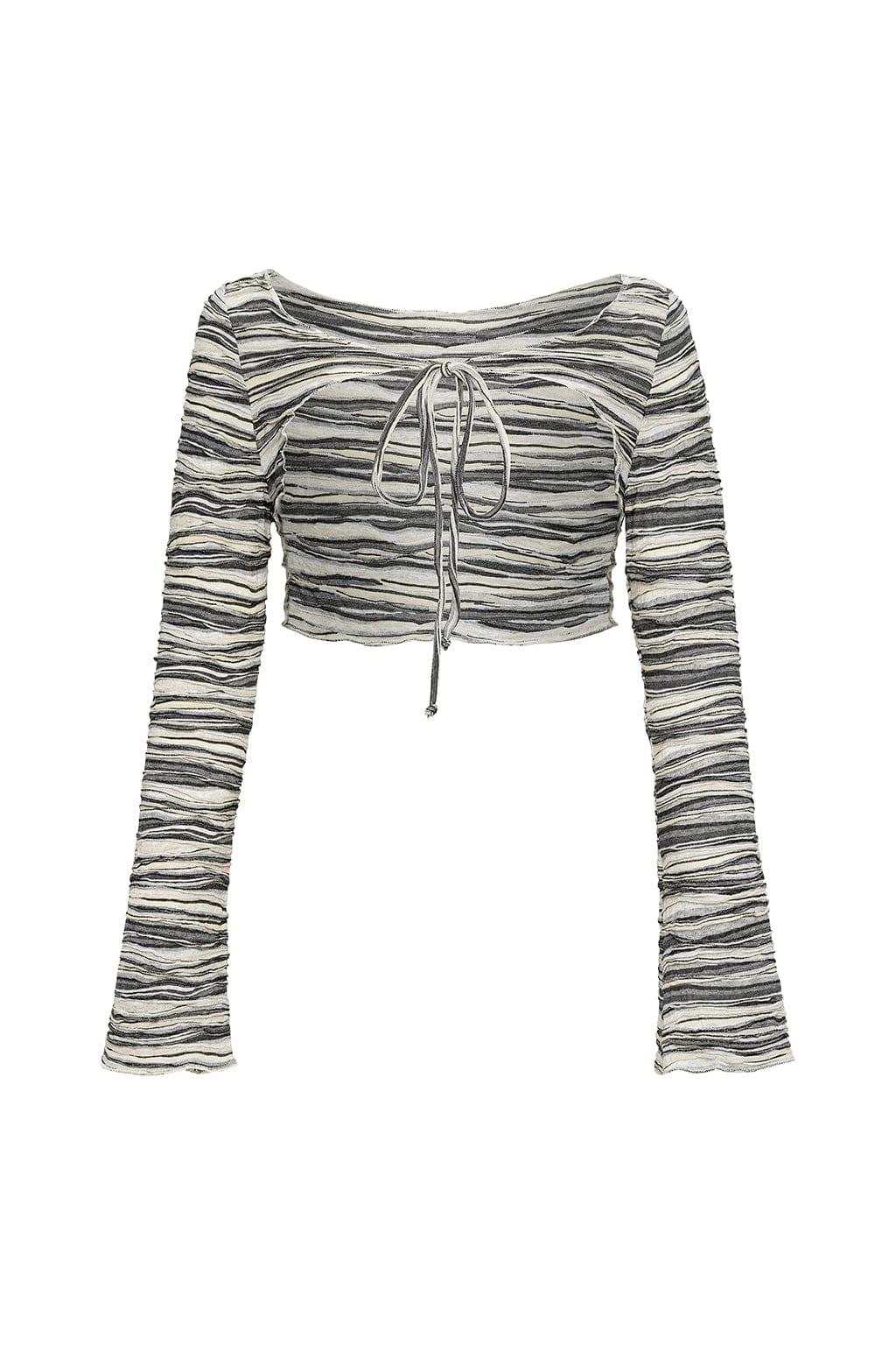 Slub Knit Nia Long Sleeve Top