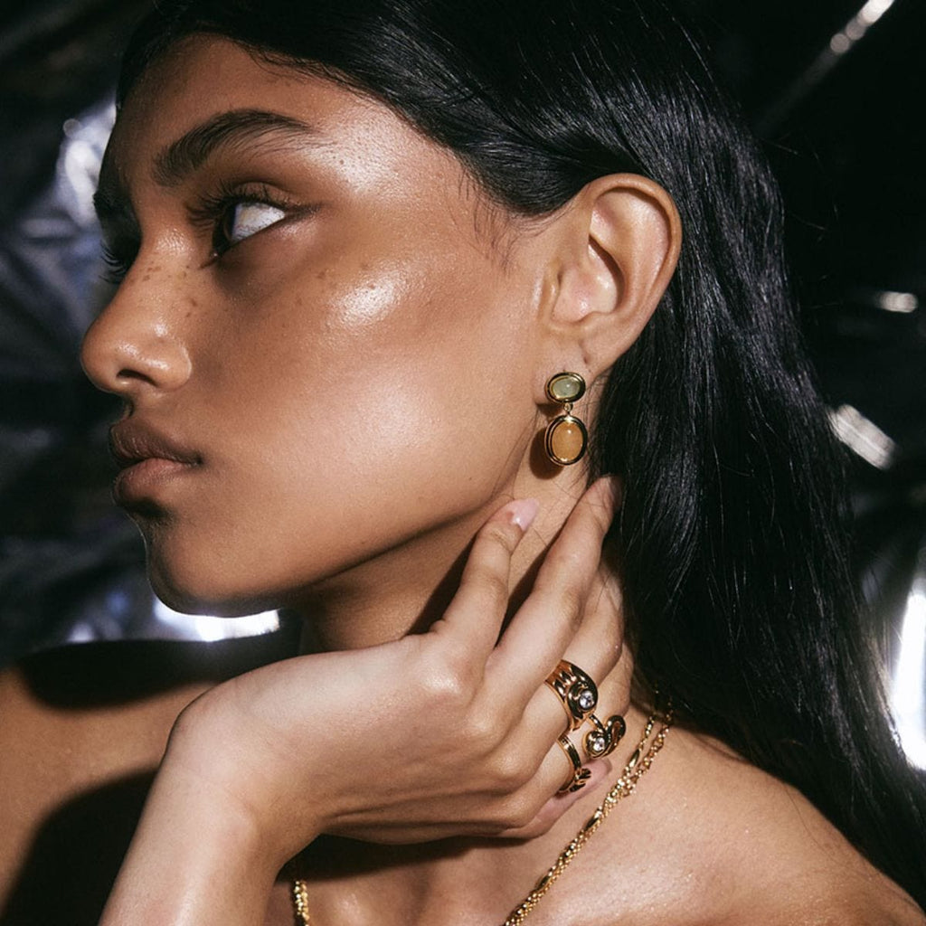 Sunset Double Stone Studs