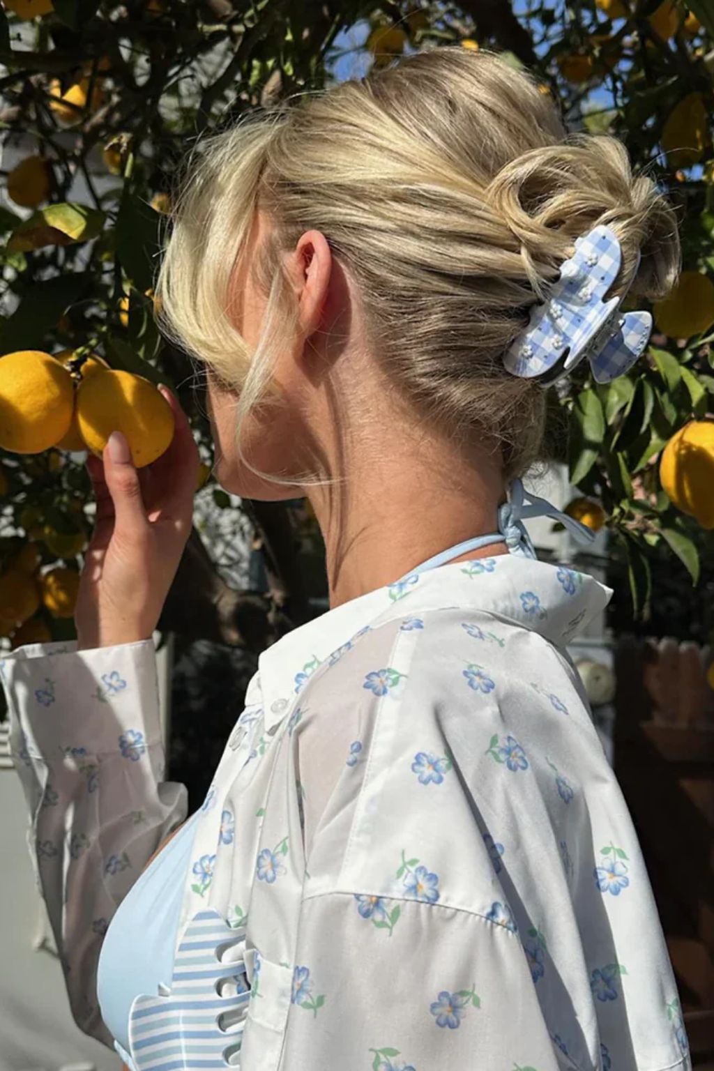 Sweetheart Clip (Daisy Blue Picnic)