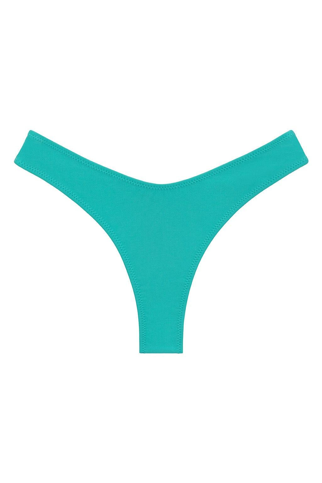 Teal Added Coverage Lulu (Zig-Zag Stitch) Bikini Bottom