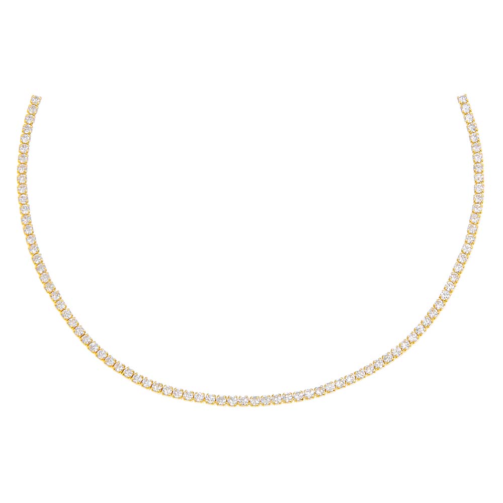 Thin Tennis Choker (Gold)
