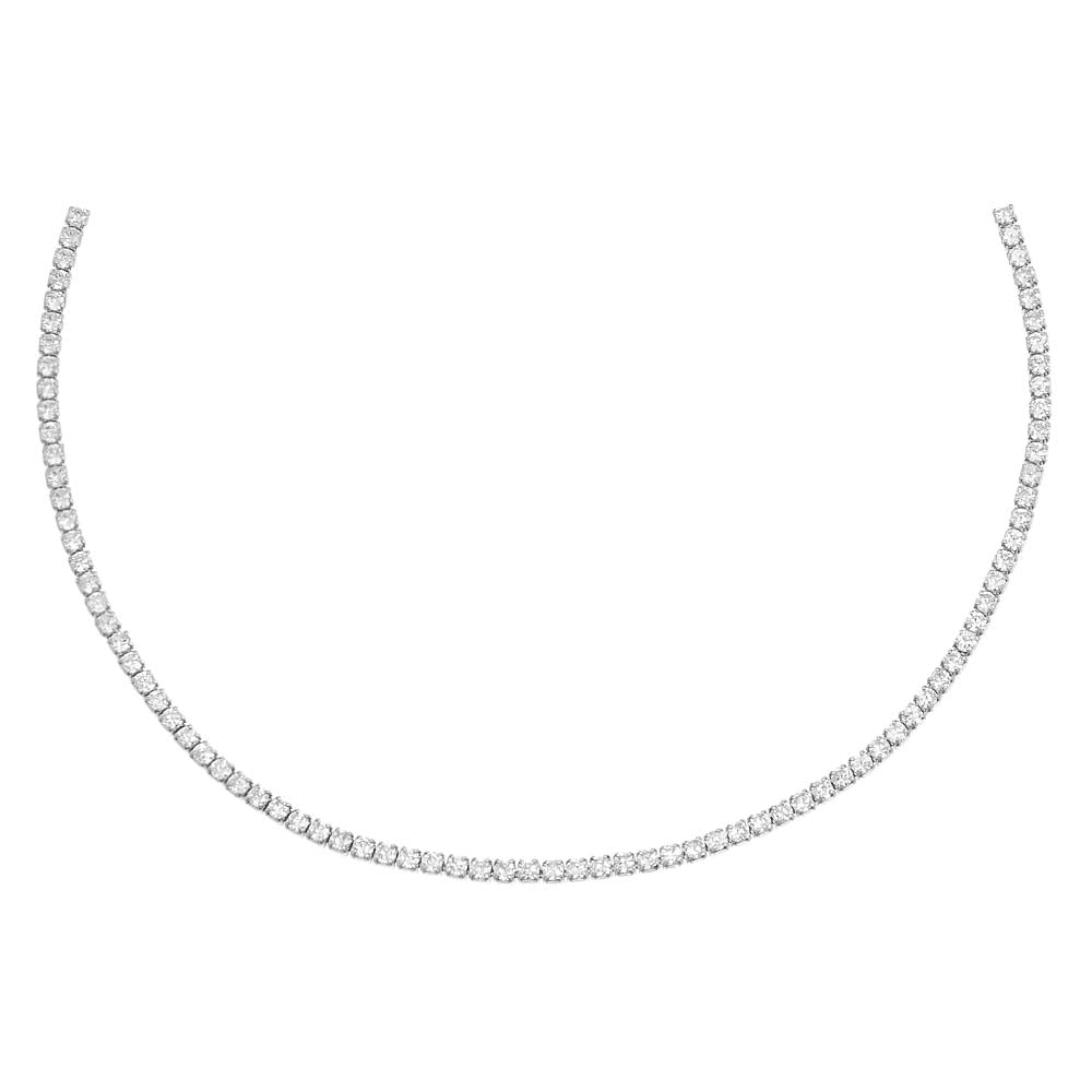 Thin Tennis Choker (Silver)