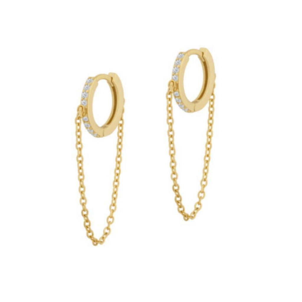 Bianca Chain Hoops