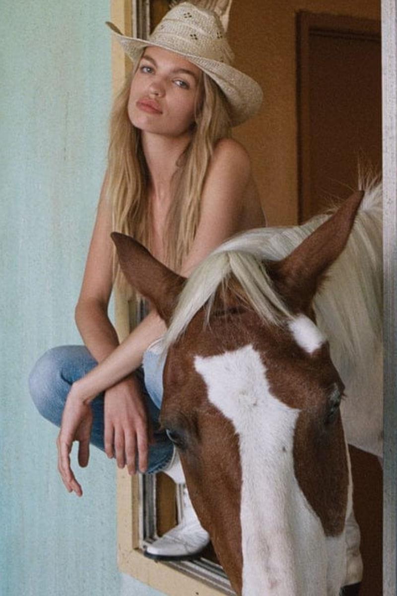 Desert Rose Cowboy Hat