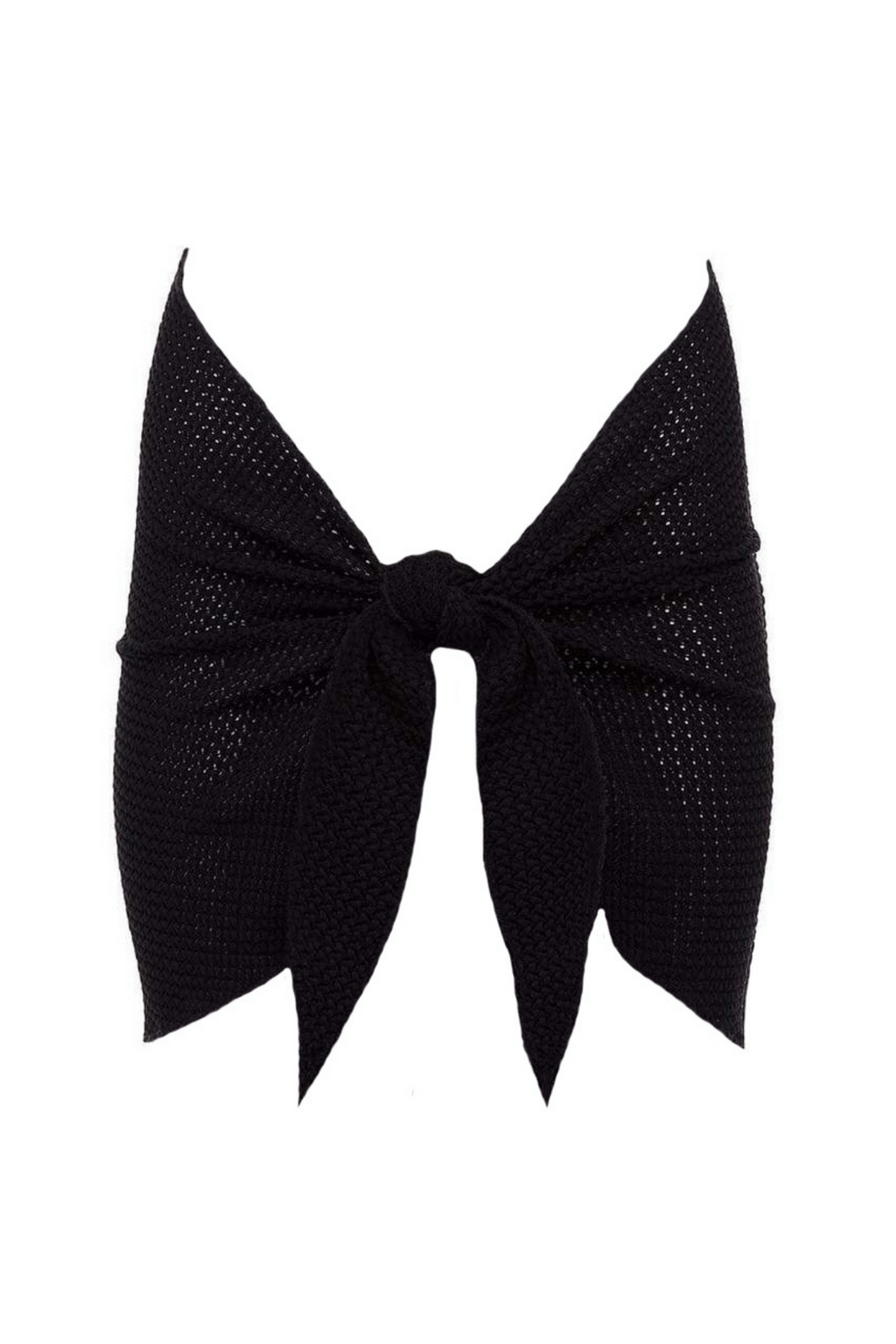 Black Crochet Sarong
