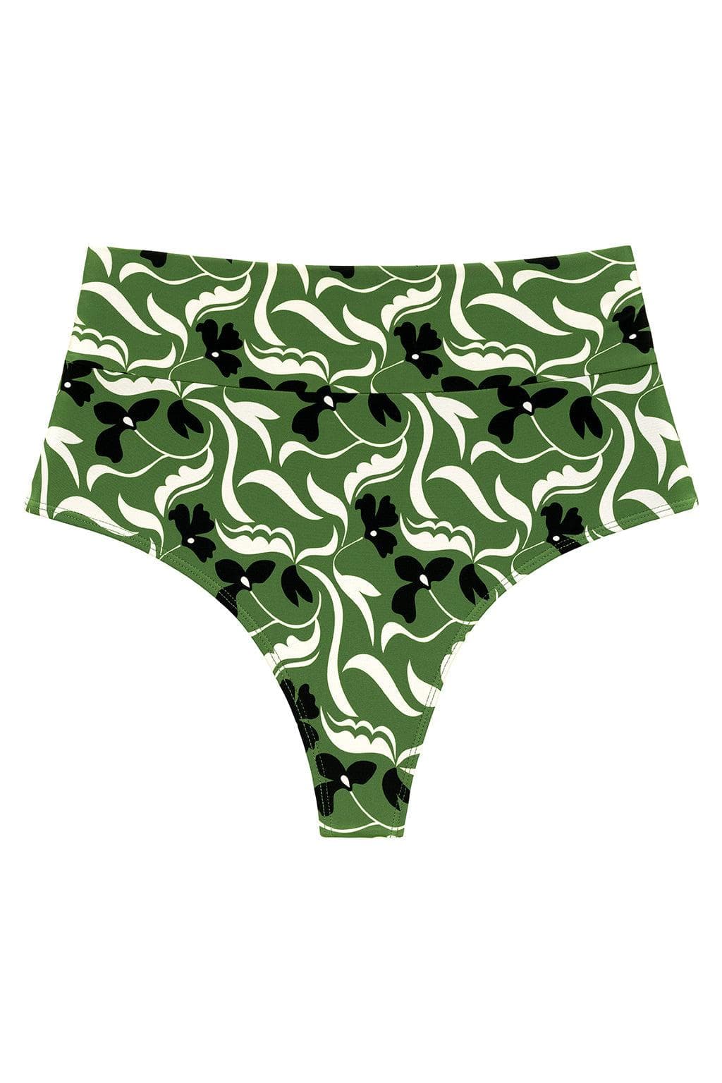 Veronica Floral Full Coverage High Rise Bikini Bottom