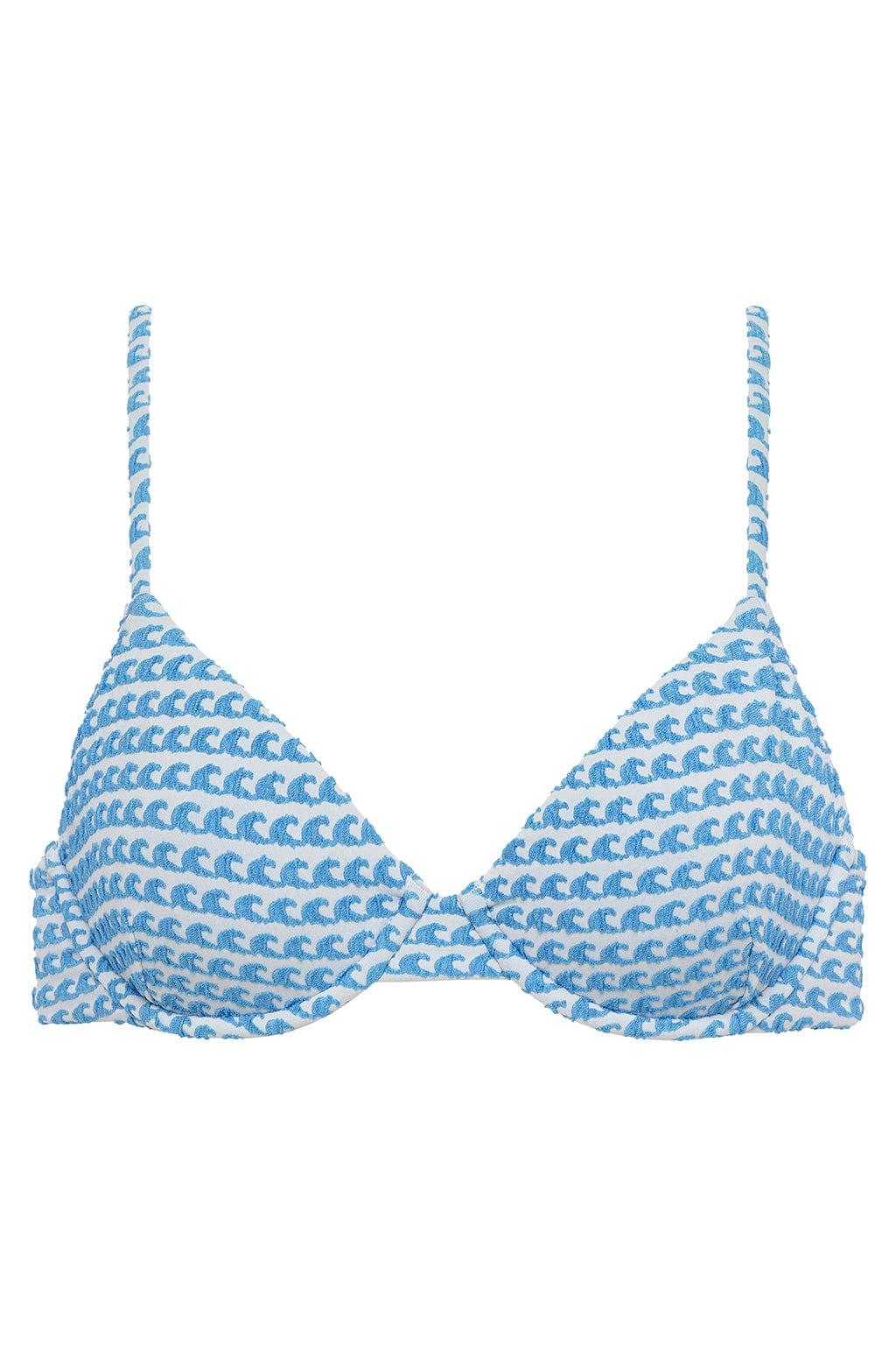 Wave Repeat Dainty Bikini Top