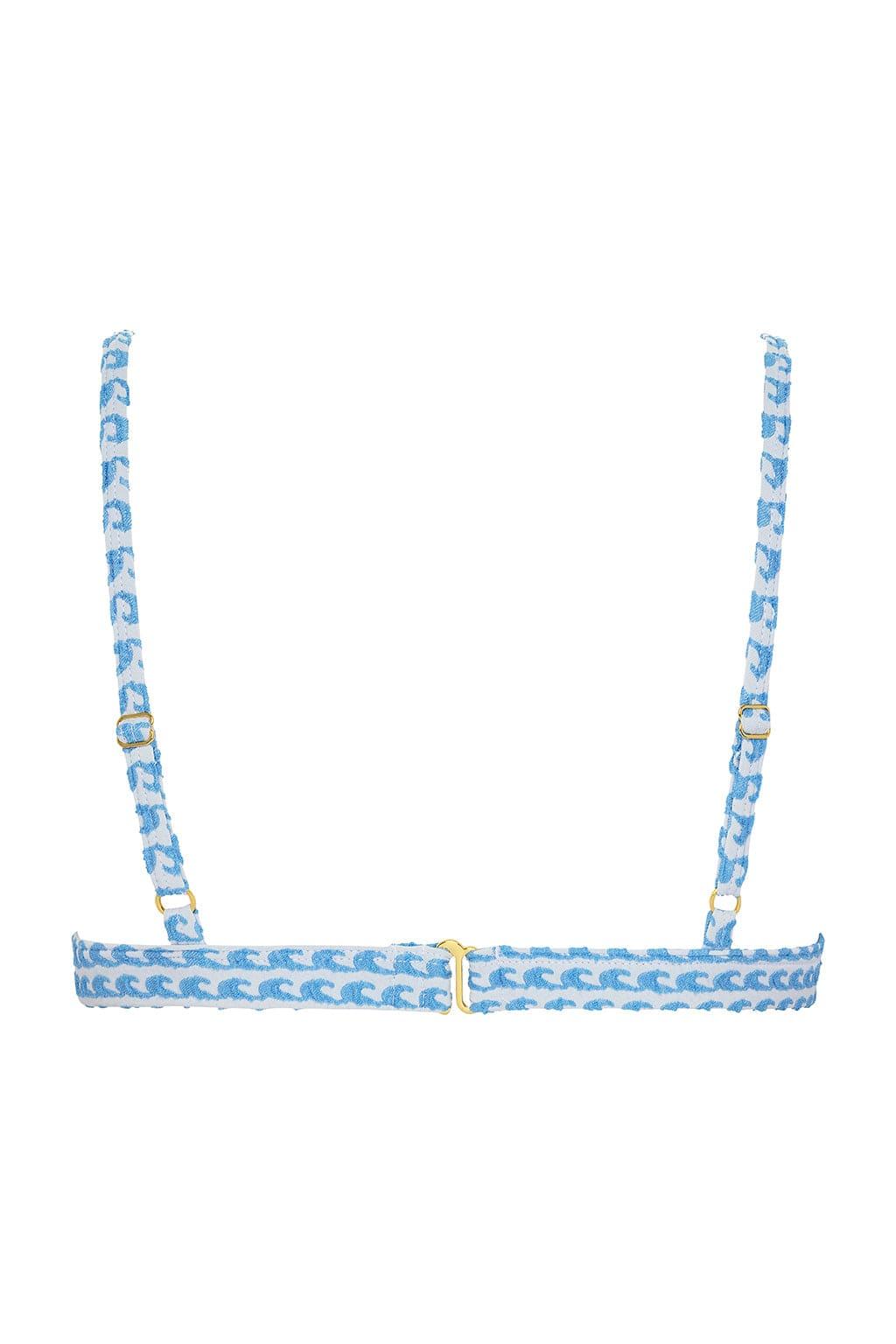 Wave Repeat Hunter Triangle Bikini Top