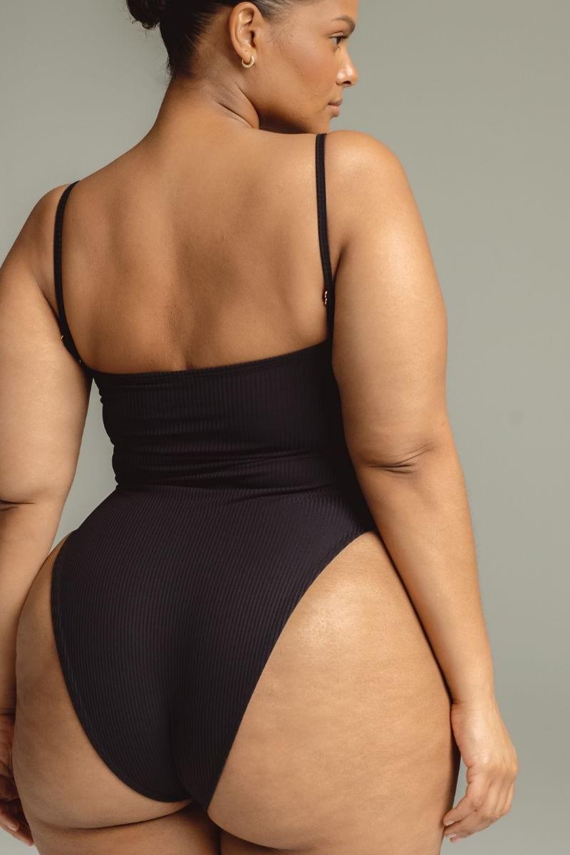 Black Rib Jacelyn One-Piece
