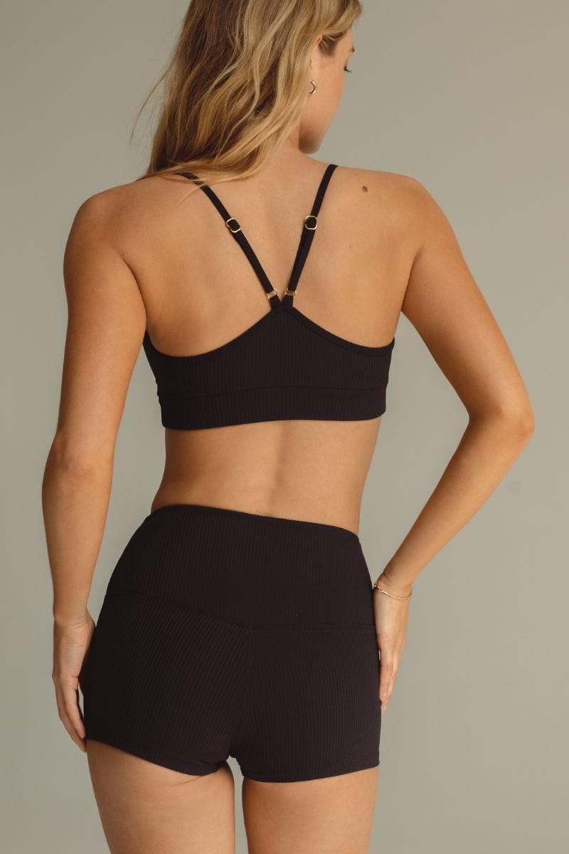 Black Rib Micro Bike Short