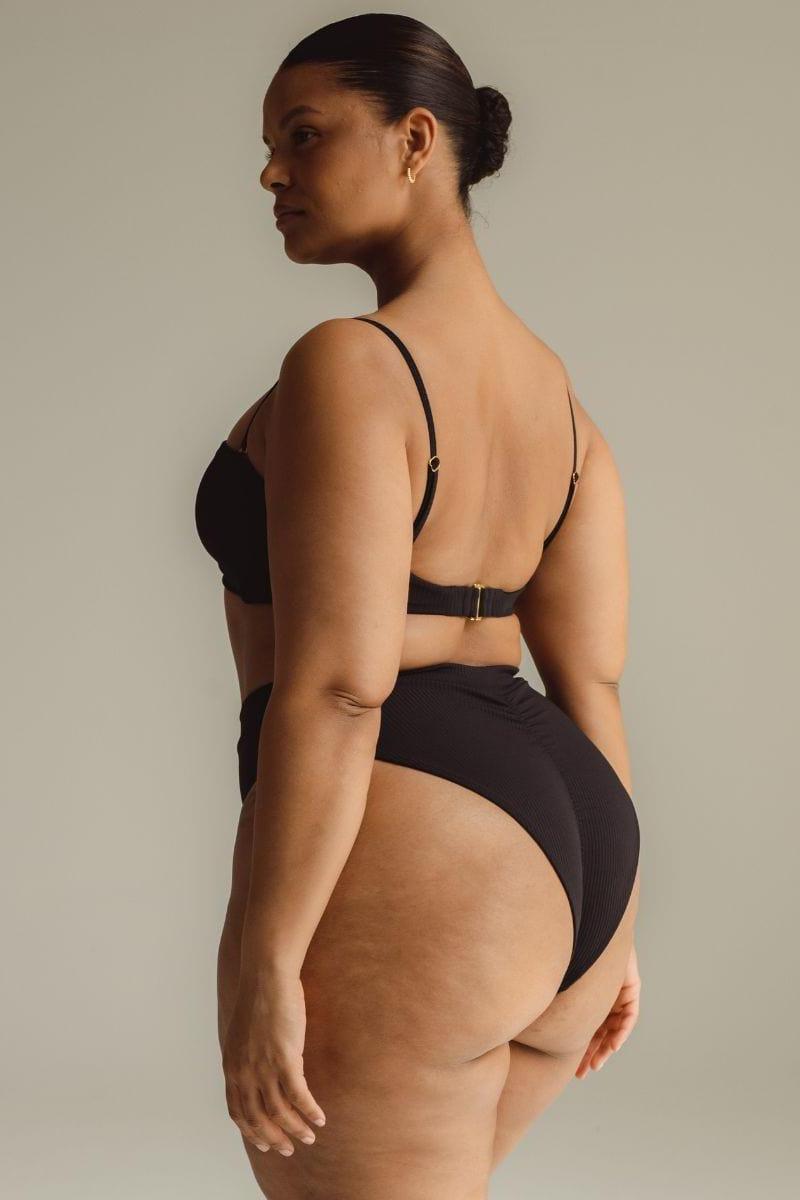 Black Rib Summer Bikini Top