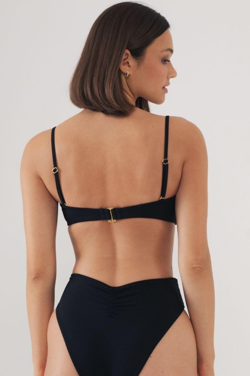 Black Rib Summer Bikini Top