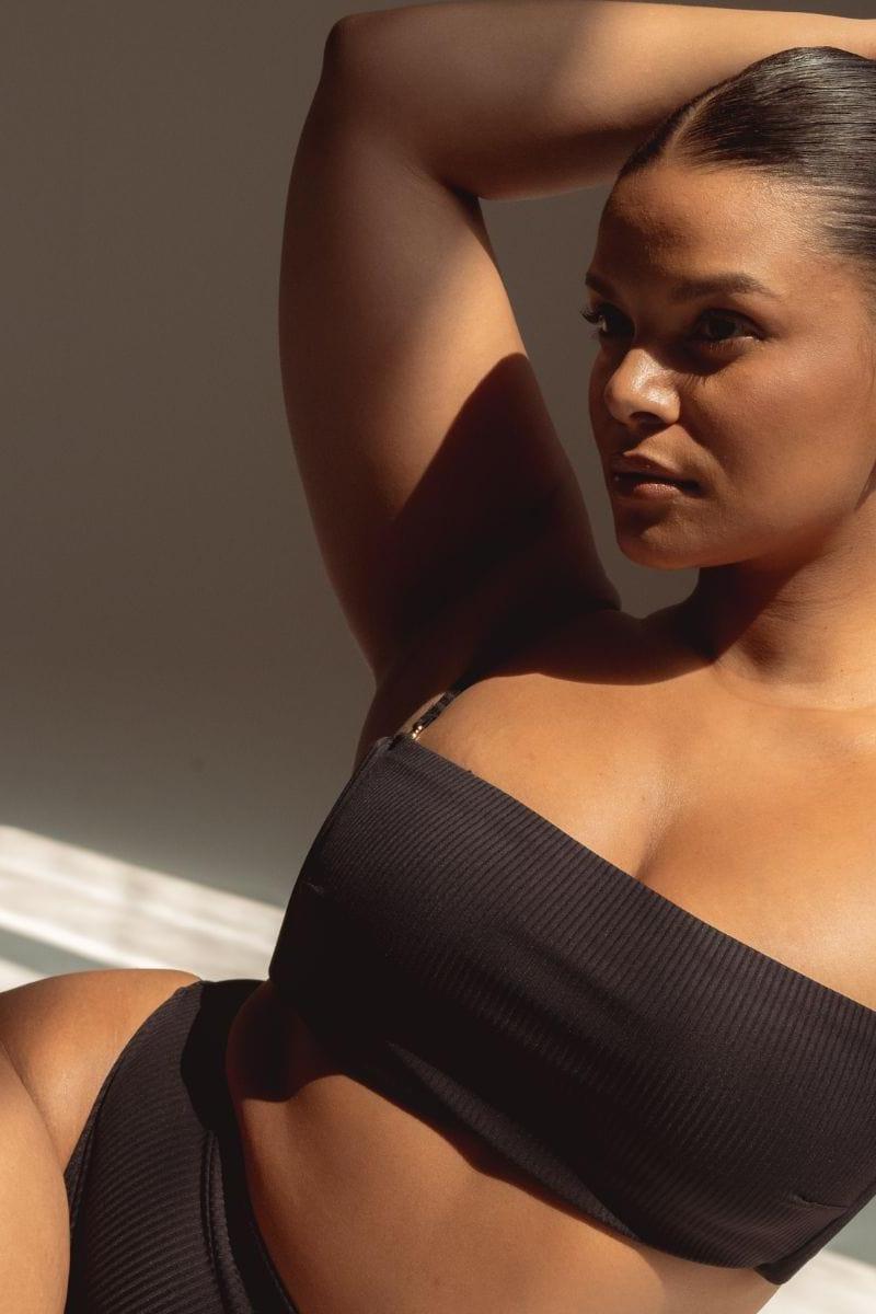 Black Rib Summer Bikini Top