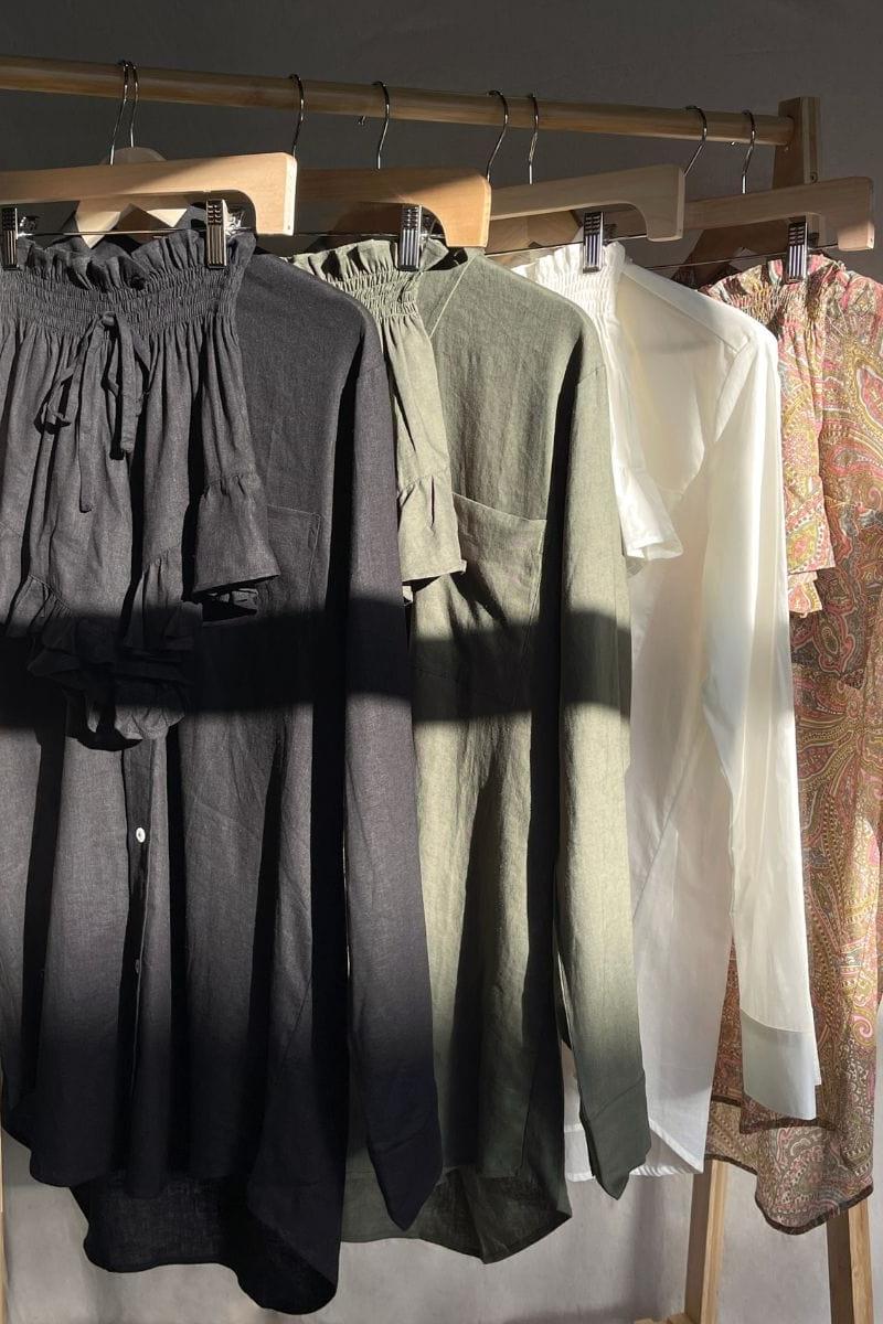 Black Long Sleeve Button Down Shirt