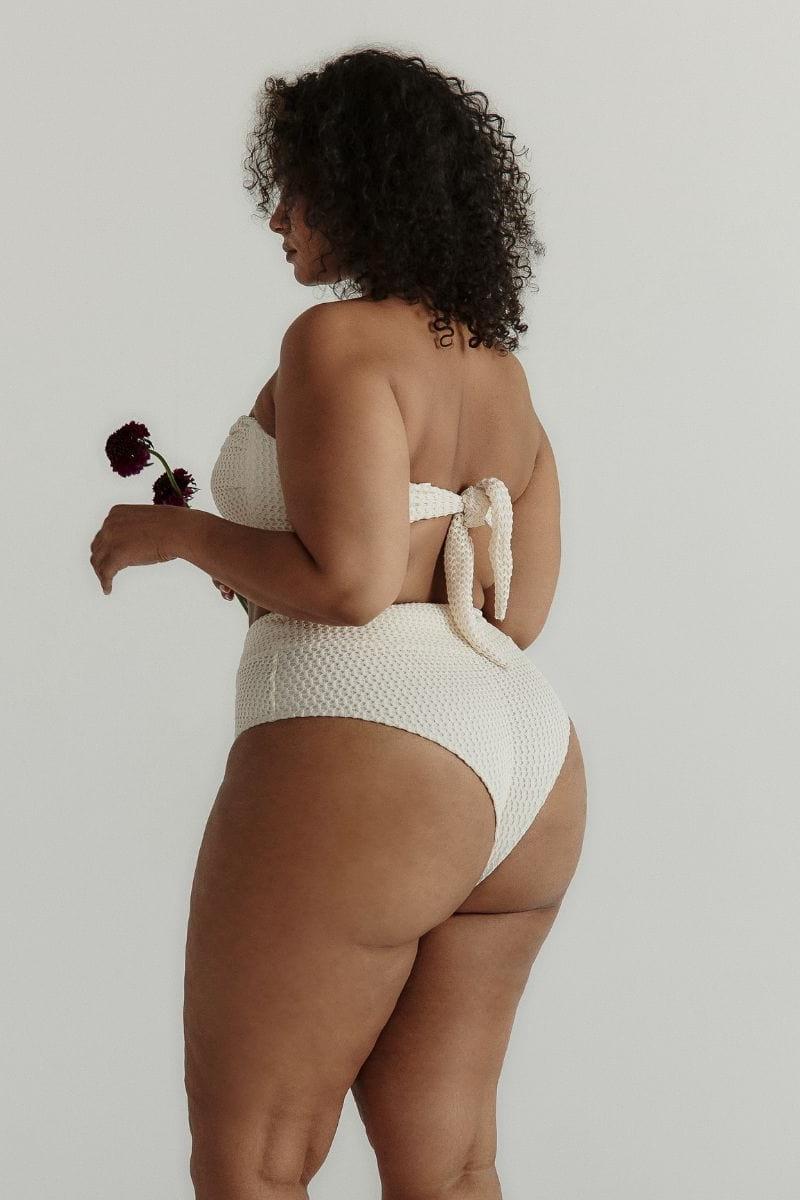 Bone Crochet Tori Ties Bandeau Bikini Top