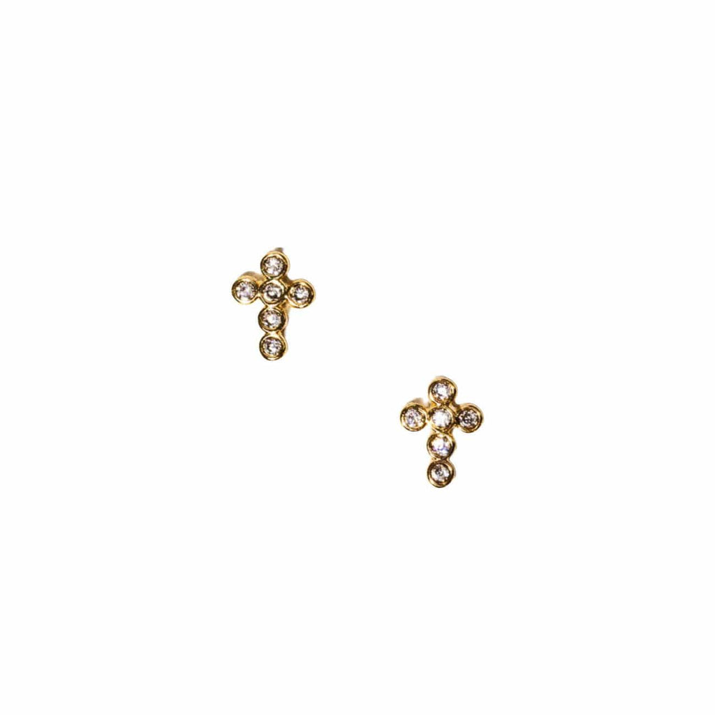 Holy Cross Stud Earrings