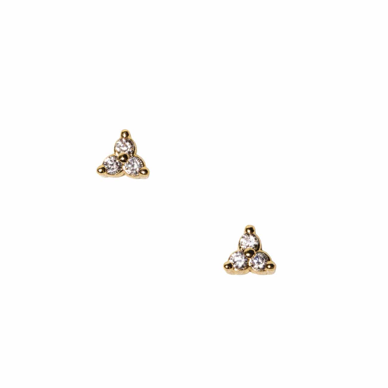 Iris CZ Stud Earrings