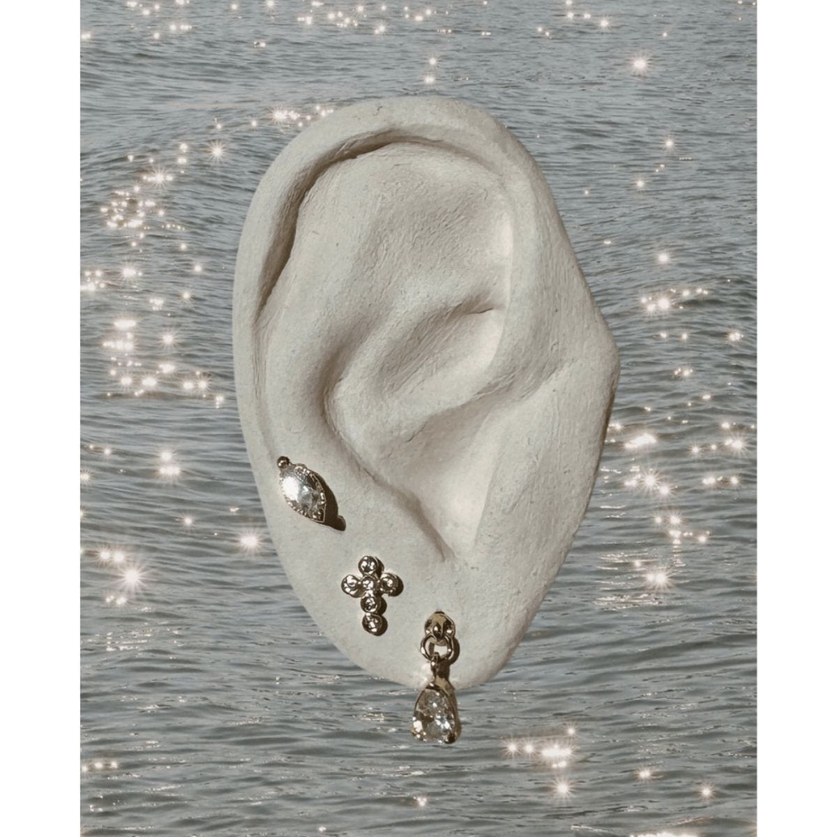 Holy Cross Stud Earrings