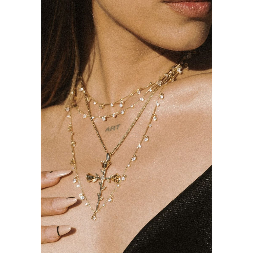 Star Dust CZ Necklace