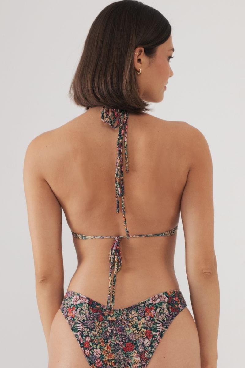 Mara Floral Euro Bow Bikini Top