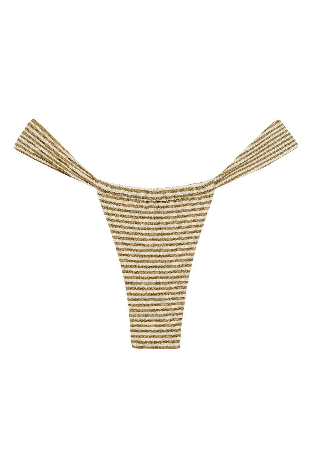Neutral Stripe Sandra Bikini Bottom