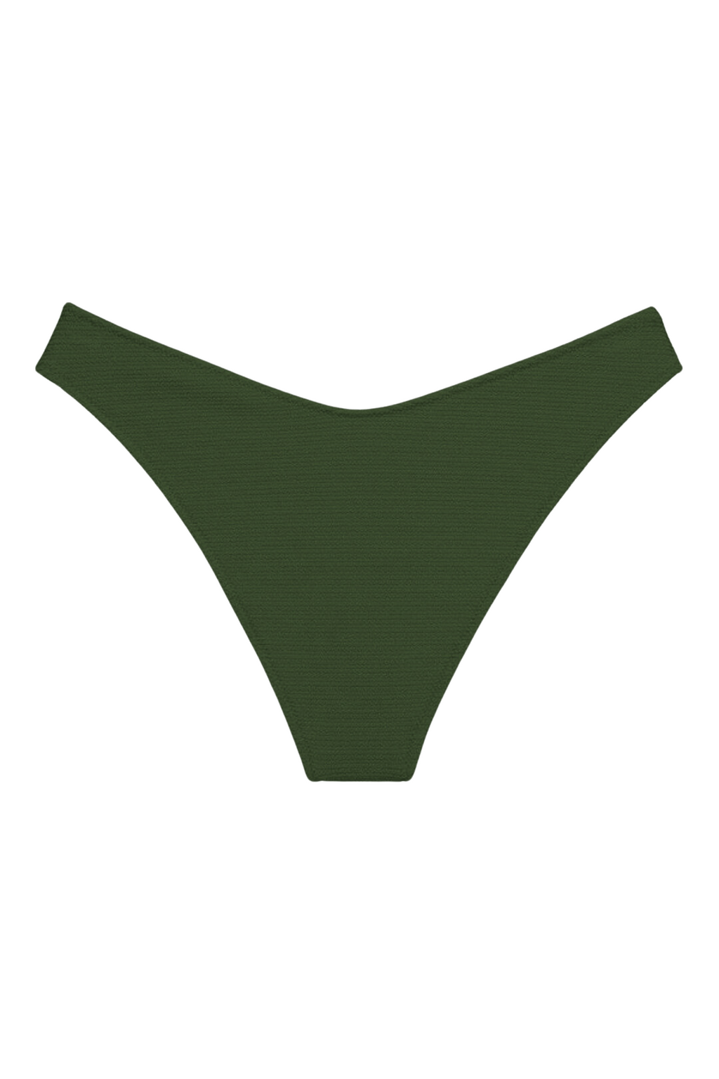 Olive Micro Scrunch Lulu (Zig-Zag Stitch) Bikini Bottom