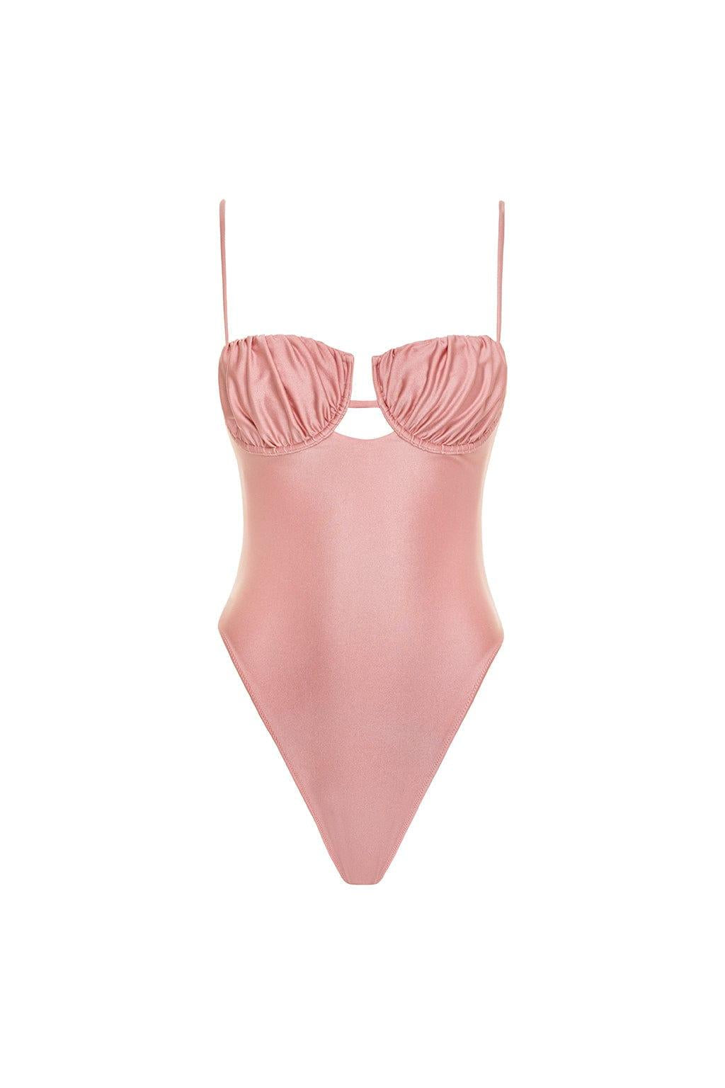 Satin Rose Petal One-Piece