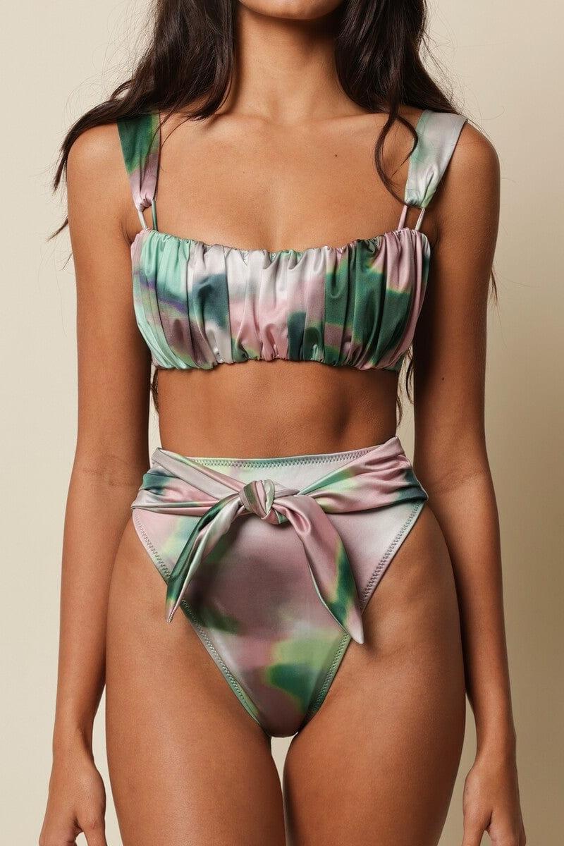Silk Dye Paula Tie-Up Bikini Bottom