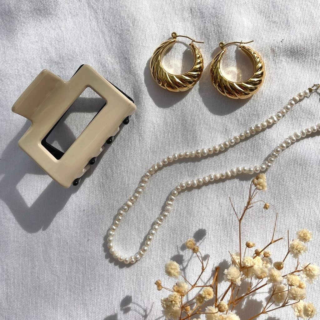 Two Tone Hair Clip (Nude/Black)